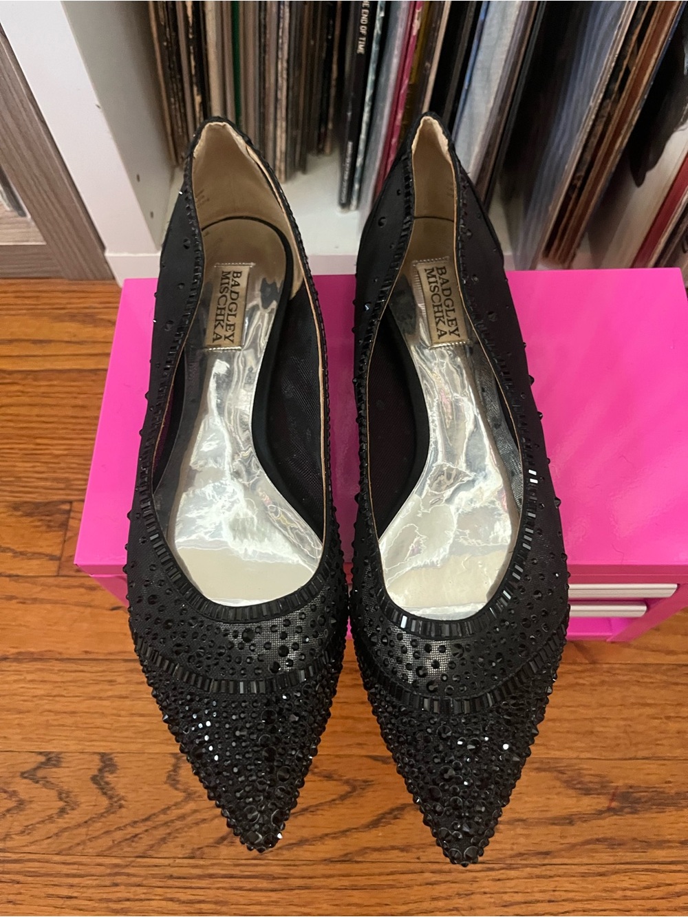 Badgley Miska sparkling flats size 9